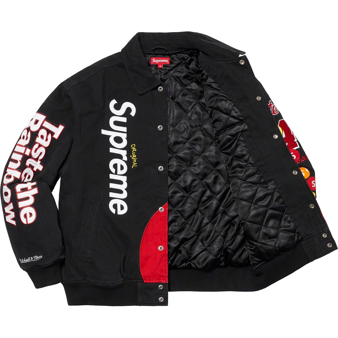 Supreme®/Skittles®/<wbr>Mitchell & Ness® Varsity Jacket view 11